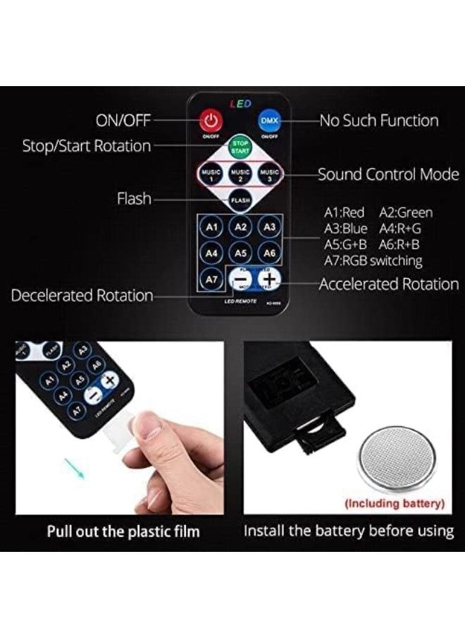 Generic - Mini Disco Light Dj Lighting Home Party Mini Led Usb Oem Crystal Rgb with Remote Control - Image 1