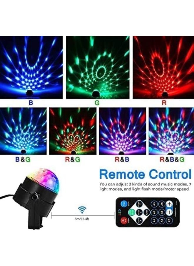Generic - Mini Disco Light Dj Lighting Home Party Mini Led Usb Oem Crystal Rgb with Remote Control - Image 1