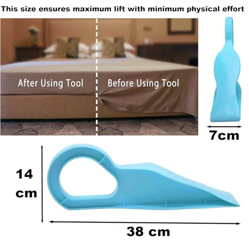 Rushwak (Pack of 2) Mattress Lifter Tool 2 in 1 Bedsheet Tucker Tool Bedsheet Mattress Lifter Stand Beds Lifter Helps Lift and Hold Mattress Wedge Elevator Tool Beds Making Tools Bed Tucker Tools - Image 5