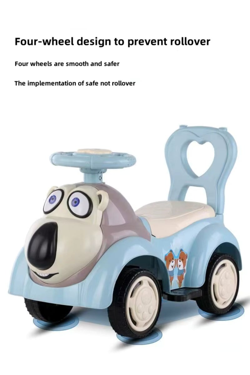 آيباما سيارة أطفال قابلة للركوب، مزودة بزر موسيقى للركوب | سيارات دفع، ألعاب أطفال | سيارات للأطفال الصغار من عمر سنة إلى 3 سنوات | ألوان متنوعة - Image 4