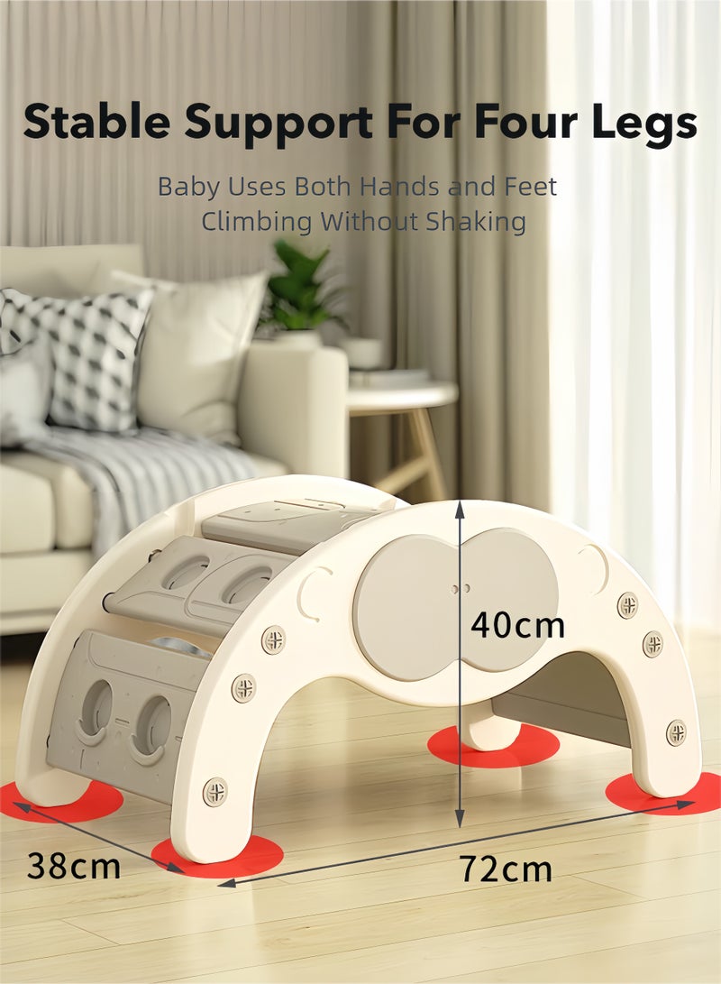 Baby Climbing Frame Indoor Playground with Slide Rocking Chair & Climbing Arch – Multifunctional Slide & Climb Safe Eco-Friendly Material Home Early Education Active Play Toy  - Image 2