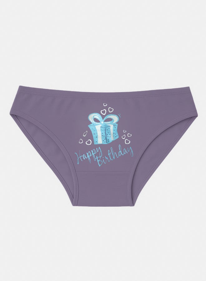 Dahab Cotton Set Of 2 Pieces High Rise Briefs Printed Shapes For Women - Image 2