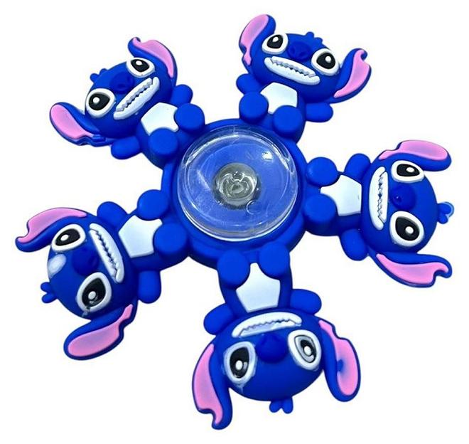 STITCH سبينر فidget جديد - لعبة ضغط إصبع سبينر ستش زرقاء