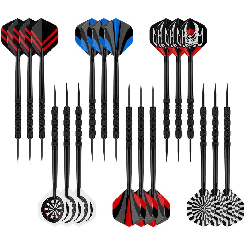 Accmor Metal Tip Darts, Steel Tip Darts, 18 Grams Professional Metal Darts, Darts Metal Tip Set, Metal Darts for Dartboard, 18 pcs ï»¿ - Image 1