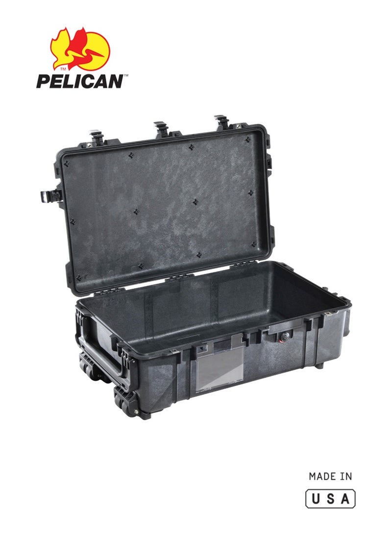 Pelican 1690 Protector Transport Case, No Foam, Black, IP67 Waterproof Wheeled Hard Case - Image 1
