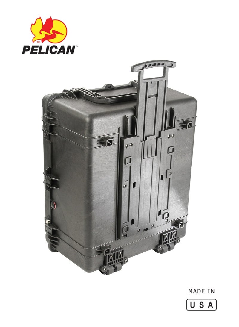Pelican 1690 Protector Transport Case, No Foam, Black, IP67 Waterproof Wheeled Hard Case - Image 3