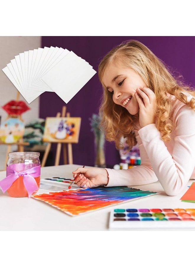 TecUnite - 120 Sheets Cotton Watercolor Paper Cold Press Paper Pack For Students Adults Watercolorist Beginning Artists(9 X 12 Inch,230Gsm) - Image 1