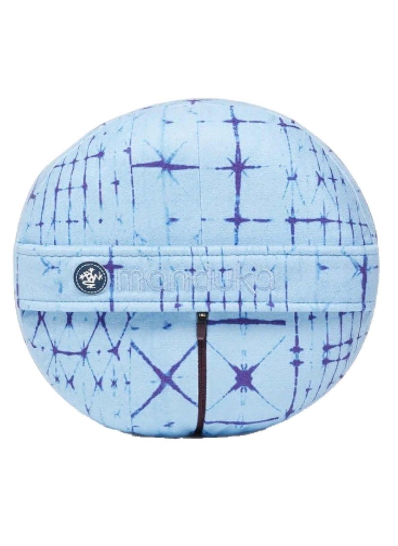 Manduka Enlight Round Bolster Star Dye Clear Blue Standard  - Image 2