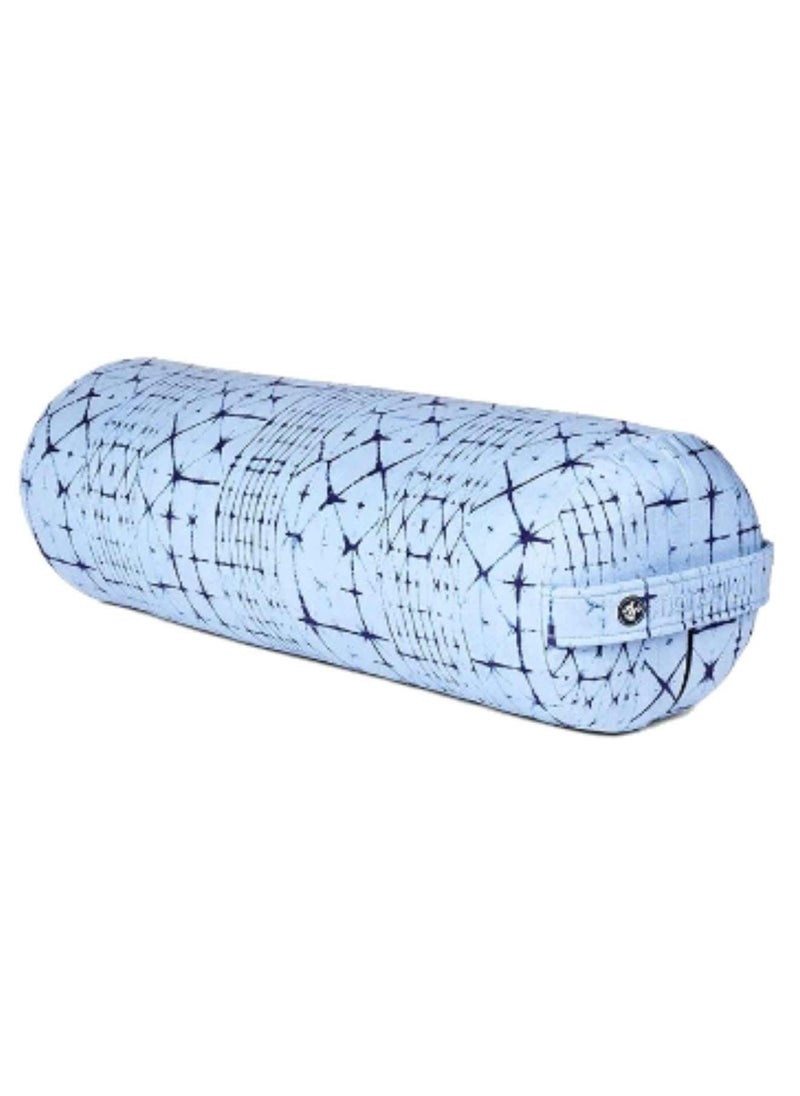 Manduka Enlight Round Bolster Star Dye Clear Blue Standard  - Image 1