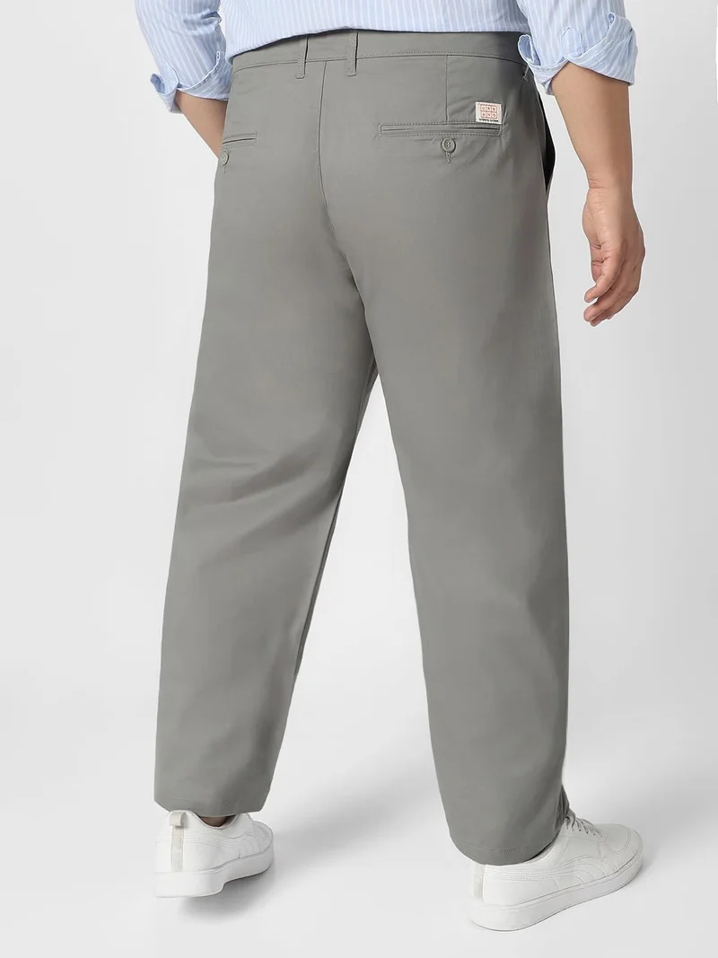 Urbano Fashion  Urbano Plus Men's Light Blue Cotton Regular Fit Casual Chinos Trousers Stretch for Men | Best Price UAE