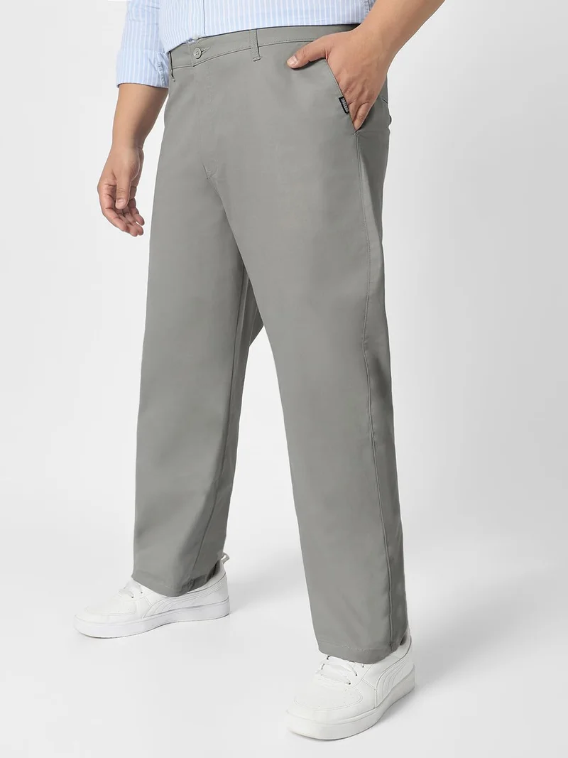Urbano Fashion  Urbano Plus Men's Light Blue Cotton Regular Fit Casual Chinos Trousers Stretch for Men | Best Price UAE