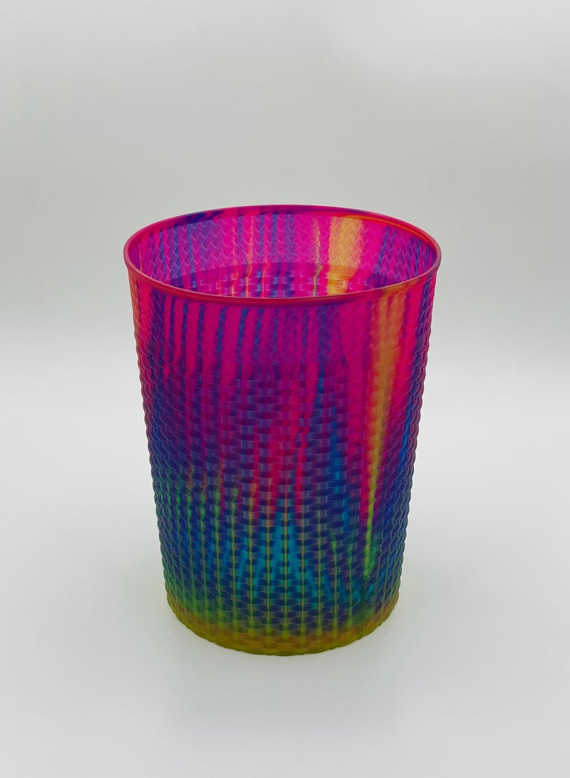 سلة نفايات متعددة الألوان