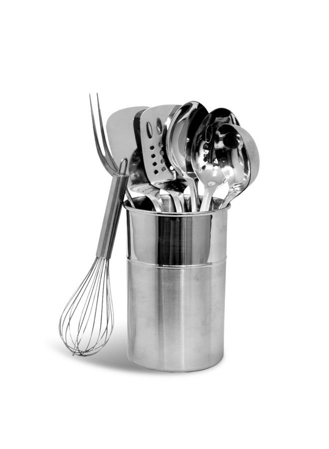 شيف كرافت - مجموعة أدوات مطبخ من الفولاذ المقاوم للصدأ مكونة من 8 قطع مع حامل أدوات - Image 1