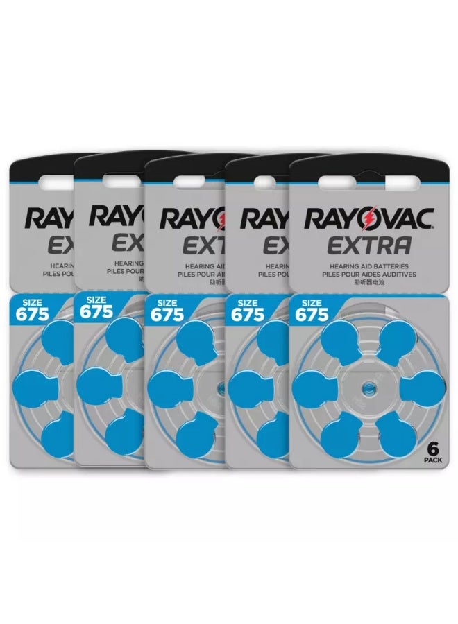 Rayovac 30-Pieces Rayovac Extra (Size 675) Hearing Aid Batteries Zinc-Air 0% Mercury - Image 2
