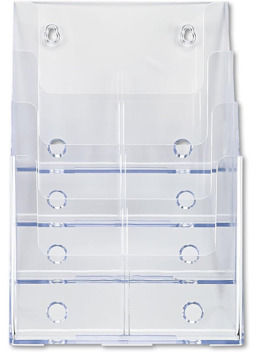 Deflecto Deflecto 77441 Fourtier multicompartment large size docuholder 914x7x1312 clear  - Image 1