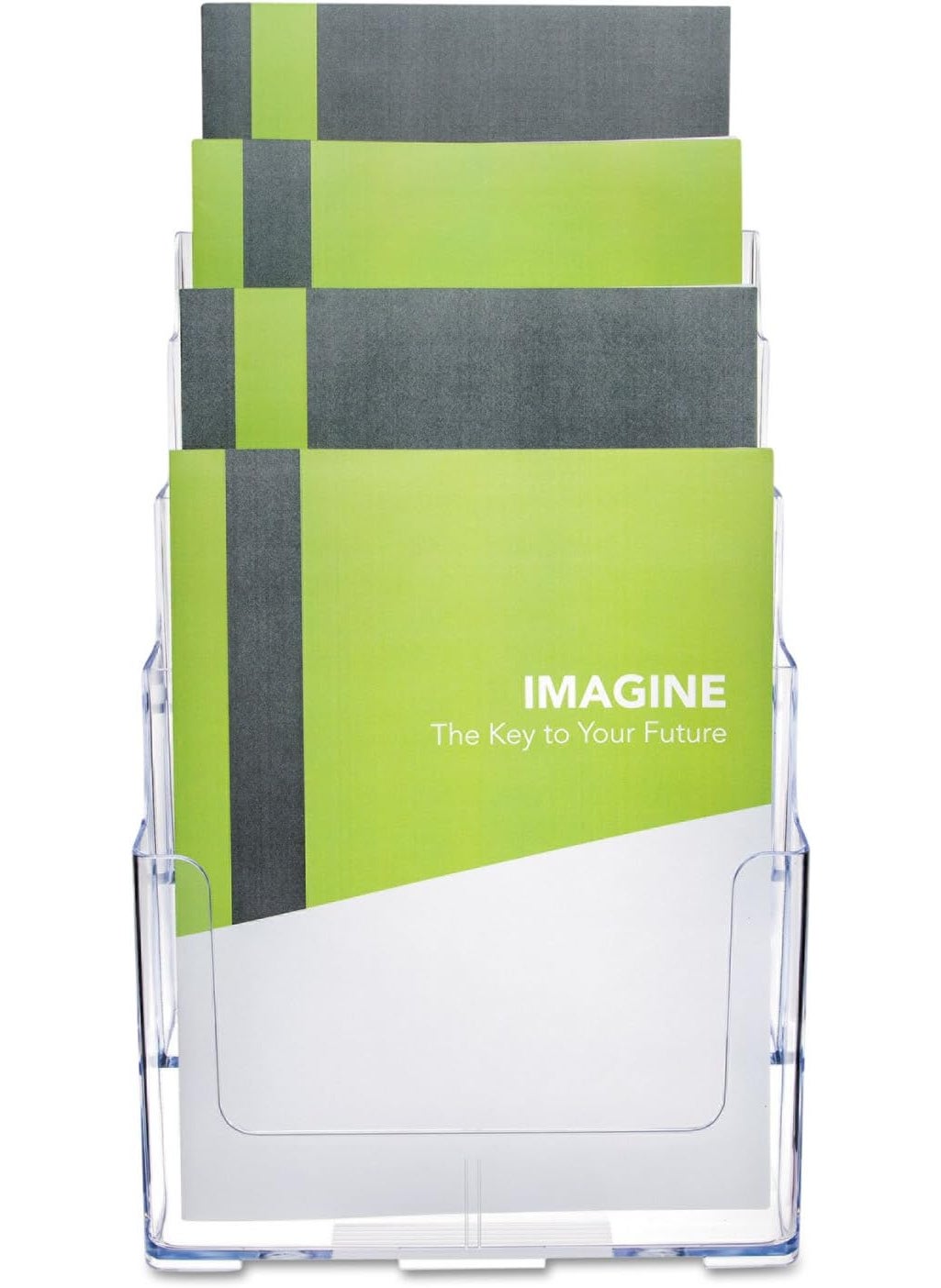 Deflecto Deflecto 77441 Fourtier multicompartment large size docuholder 914x7x1312 clear  - Image 3