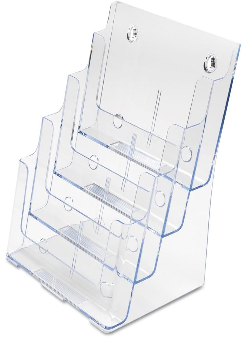Deflecto Deflecto 77441 Fourtier multicompartment large size docuholder 914x7x1312 clear  - Image 5