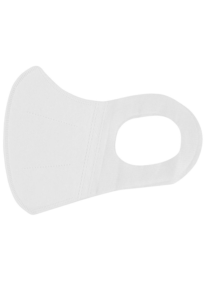 MALPURWALA 3D Protective High Quality Face Mask for Adults (50pcs) (Pure White) - Image 4