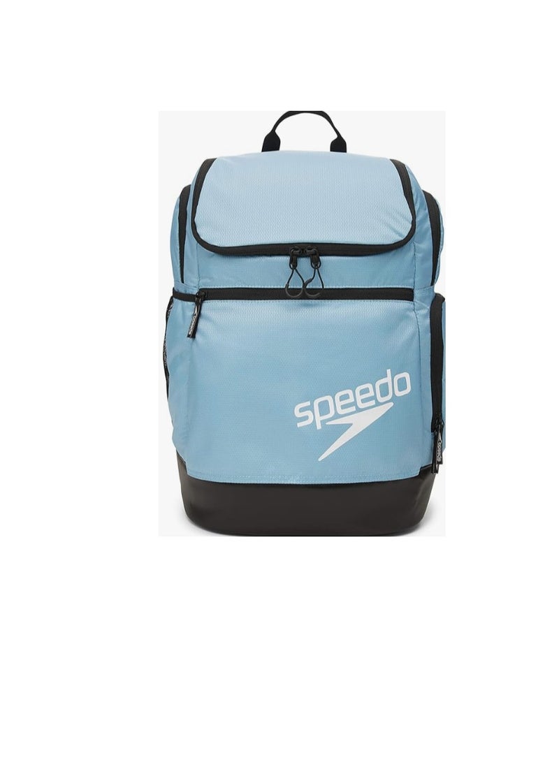 Speedo Large Teamster Backpack 35-Liter – Durable Swim and Sports Bag, Blue Hawaii 2.0, One Size - Image 3