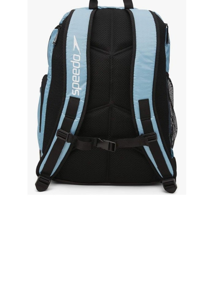Speedo Large Teamster Backpack 35-Liter – Durable Swim and Sports Bag, Blue Hawaii 2.0, One Size - Image 2