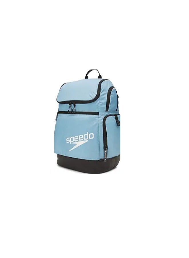 Speedo Large Teamster Backpack 35-Liter – Durable Swim and Sports Bag, Blue Hawaii 2.0, One Size - Image 1