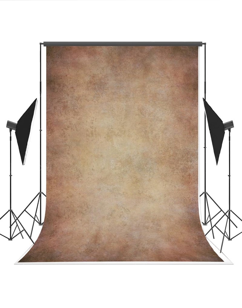 HMTFOTO 5x7ft Brown Rust Abstract Photography Backdrops Mottled Background - Image 2