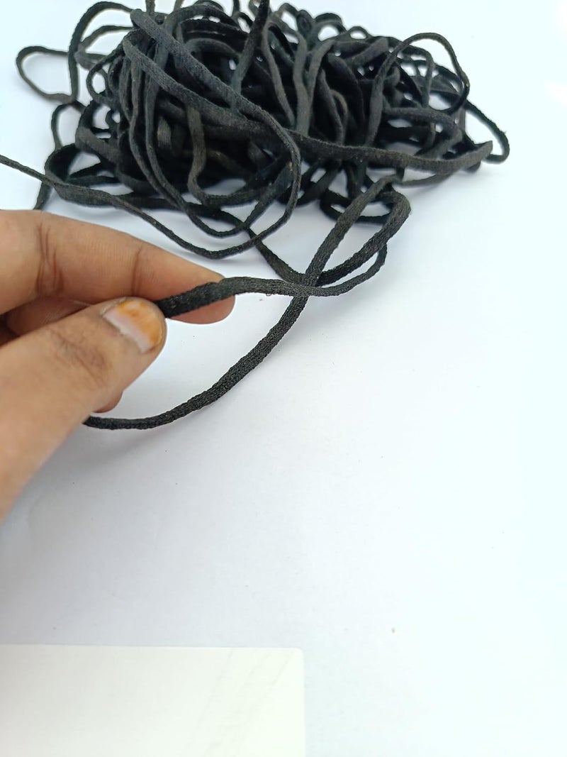 advancedestore 14 Width Black Elastic Roll 8 MTRPack of 1 Length for Mask Making Crafting Tailoring DIY Purpose High Elasticity Elastic - Image 4