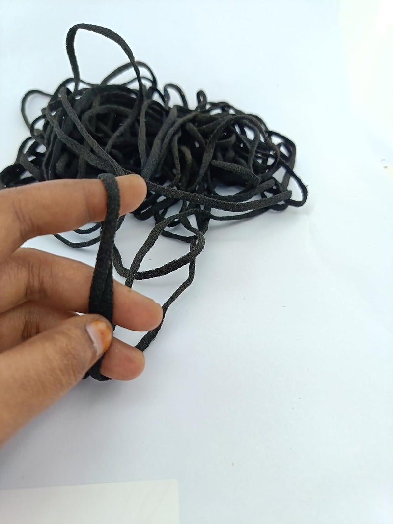 advancedestore 14 Width Black Elastic Roll 8 MTRPack of 1 Length for Mask Making Crafting Tailoring DIY Purpose High Elasticity Elastic - Image 2