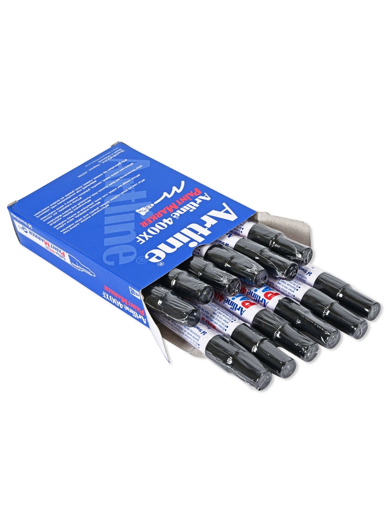 Artline 12 Pieces 400XF Paint Marker, 2.3mm Color:Black - ARMK400XFBK - Image 4