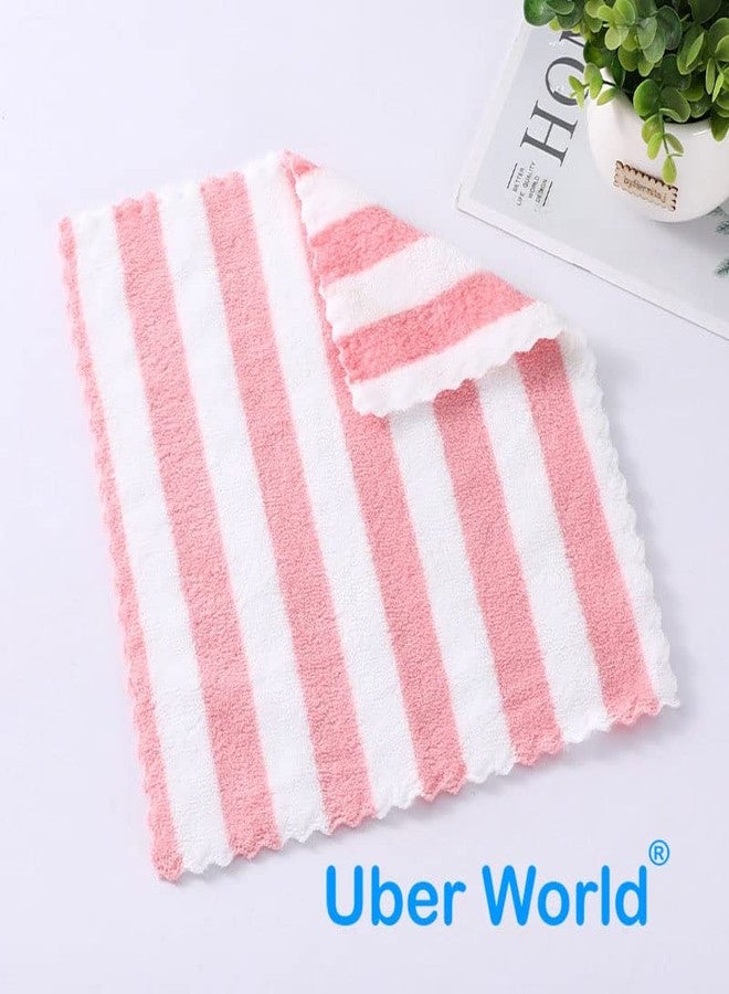 Uber World Feather Soft Face Towels Handkerchiefs for Women, Girls & Kids | Multicolor | Microfiber | Pack of 12 - Image 4