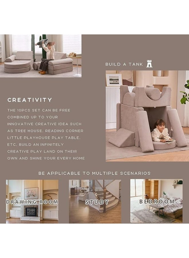 Poppins Home Poppins HOME 14PCS Luxury Kids Couch Playful Comfort for Little Ones and Adults Alike  - Image 3