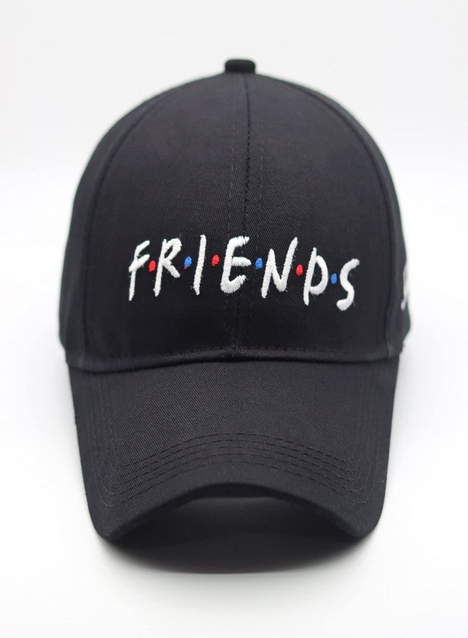 REFFER قبعة قطنية غير محددة الجنس من REFFER (FRIENDS_أسود_مقاس حر) - Image 2