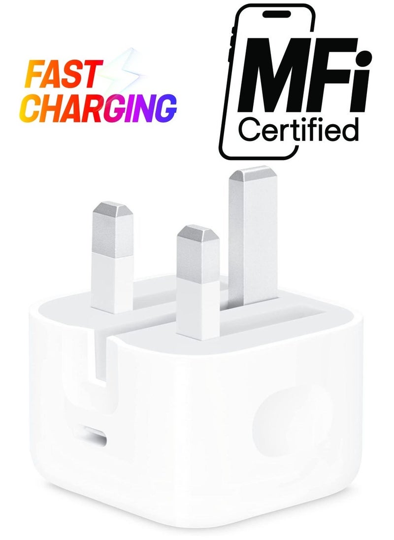 TIGER Original 20W USB-C Power Adapter for iPhone 13 | Fast Charging Wall Charger Compatible with iPhone 13/13 Pro/13 Mini | Compact & Travel-Friendly | Safe, Efficient, Durable Apple-Compatible Charging Plug - Image 1