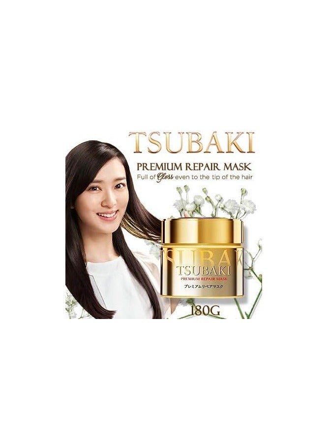 TSUBAKI Premium Hair Mask 180g-deeply penetrates into The Hair for to Provide and Lock in nutrients for sustained Effects of Salon Treatment - Image 2