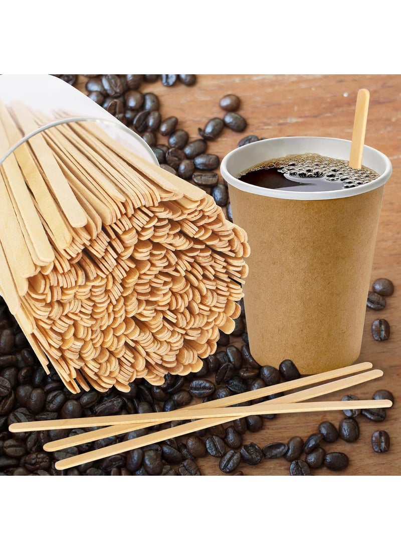 Generic Premium Wooden Stirrer Sticks EcoFriendly Disposable Coffee Stirrers for Tea Hot Cold Drinks Biodegradable SplinterFree Durable Natural Wood 250 Pcs Value Pack for Home Office Events  - Image 3