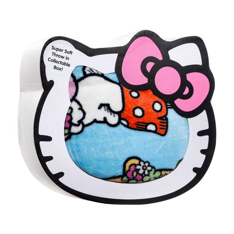 Jay Franco Hello Kitty Throw Blanket with Gift Box - Throw Measures 46 x 60 Inches - Super Soft Special Edition Fleece Bedding  - Image 3