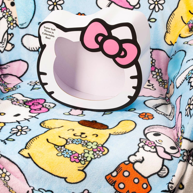 Jay Franco Hello Kitty Throw Blanket with Gift Box - Throw Measures 46 x 60 Inches - Super Soft Special Edition Fleece Bedding  - Image 2