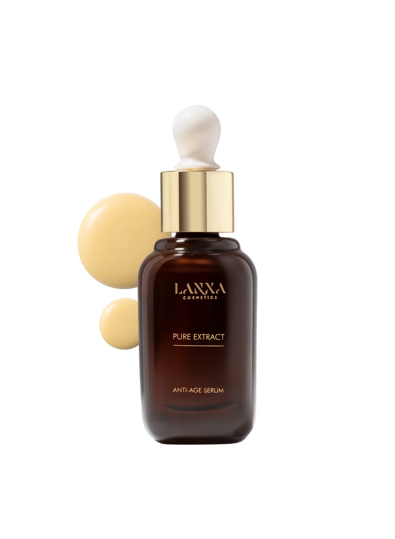 لانكسا كوزميتيكس سيروم بيور إكستراكت المضاد للتجاعيد مع مستخلصات نباتية – تركيبة طبيعية 100٪ نباتية، 30 مل – لانكسا كوزماتيكس - Image 1