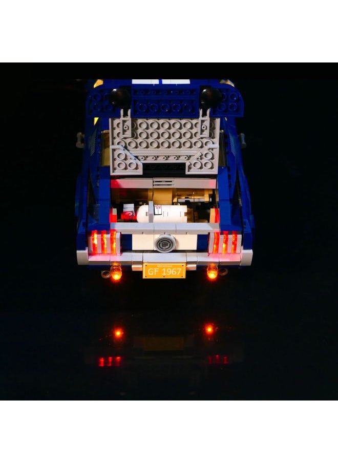 null - LP Building Block Lighting Compatible With Lego 10265 Ford Mustang Lighting GT Sports Car Lighting Building Block Lighting Set-Color:Ford Mustang Light Group - Image 1
