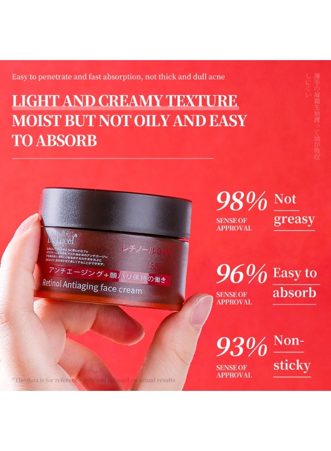 Dr. Lucel مجموعة ريتينول 0.4% لشد البشرة ومكافحة التجاعيد | سيروم 37 مل + كريم 30 غ، يعزز تجديد الكولاجين ويقلل من الخطوط الدقيقة. - Image 5