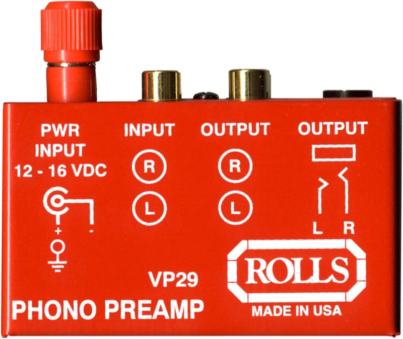 rolls Phono Preamp, Red (VP29) - Image 1