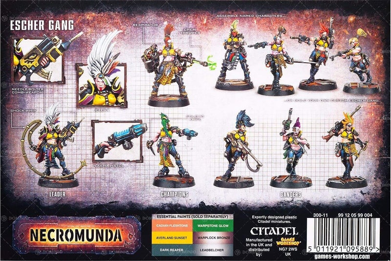 GAMES WORKSHOP 99120599004 "Necromunda Escher Gang Miniature - Image 2