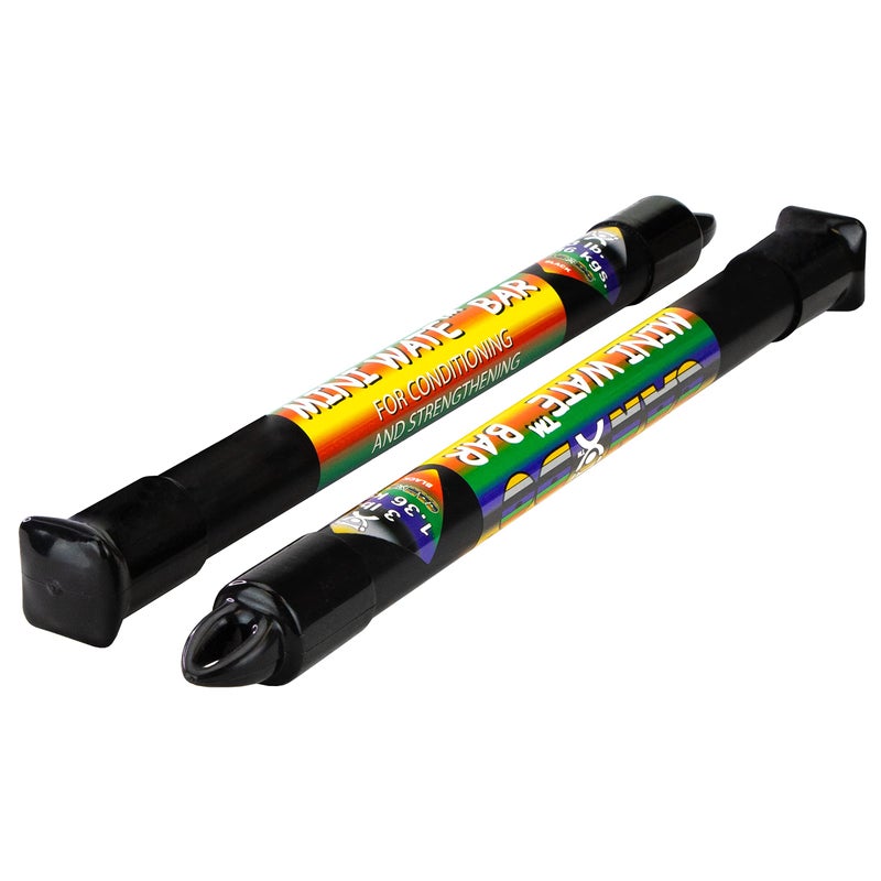 CanDo Mini WaTE Bars 2 Piece Set 3lb Black Total Body Workout Weighted Exercise Bar for Strength Training Toning and Physical Therapy - Image 2