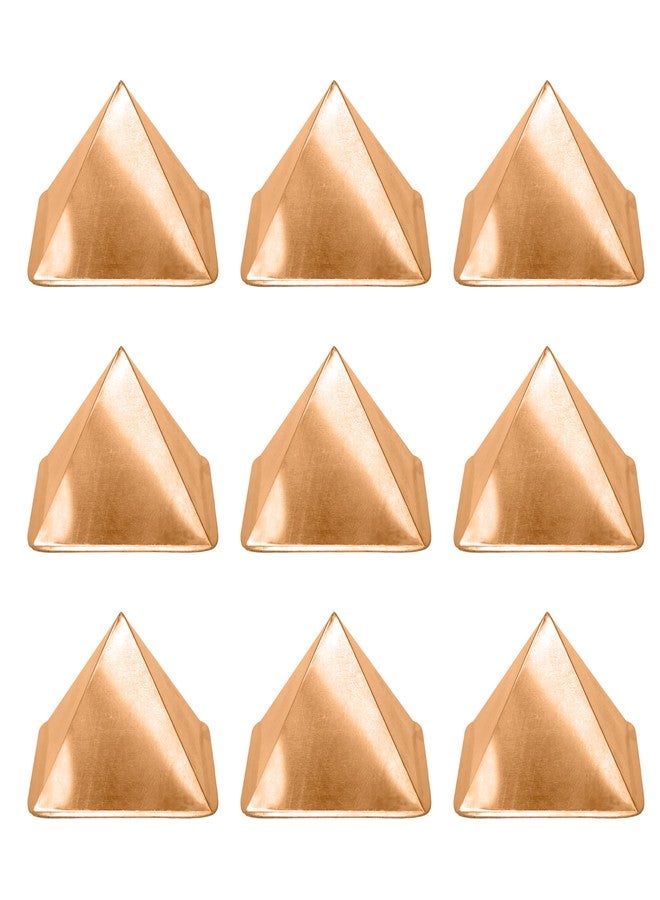 TREE MAISON CORONATING HOMES TREEMAISON Copper Pyramid | 2 inch | Pack of 9 | Vastu Energy Boost | Health & Wealth Benefits - Image 1