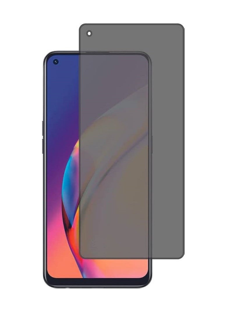 Super Tempered Glass Screen Protector Anti-Spy Privacy  Designed For Oppo Reno5 Z Full Screen Coverage And Bubble Free - Image 1
