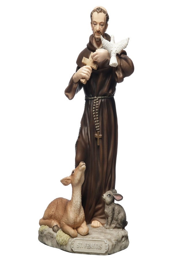 Veronese Design 6 1/8 Inch Saint Francis of Assisi Polyresin Hand Painted Religious Collectible Figurine Sculpture - Image 3