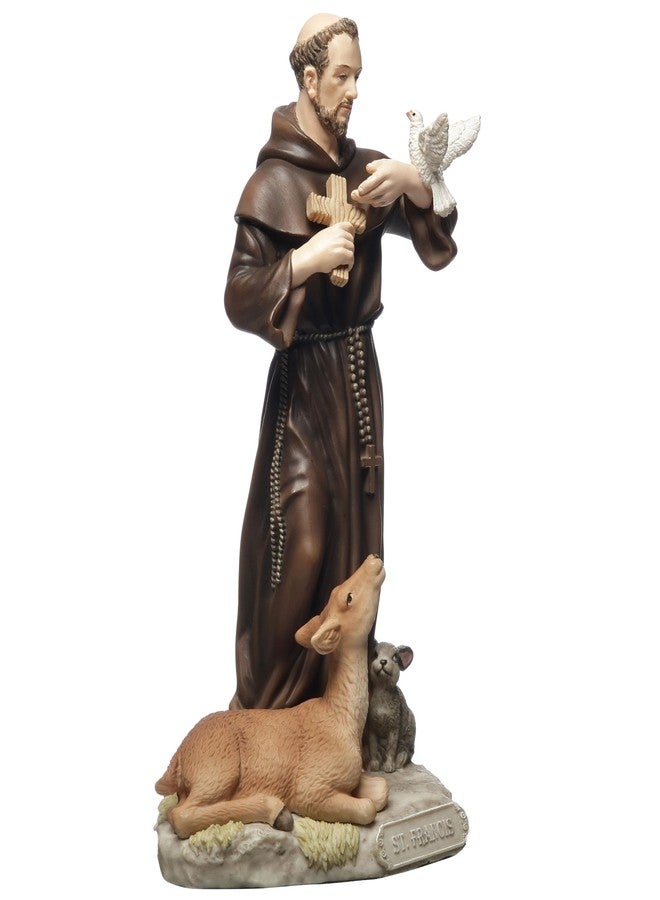 Veronese Design 6 1/8 Inch Saint Francis of Assisi Polyresin Hand Painted Religious Collectible Figurine Sculpture - Image 2