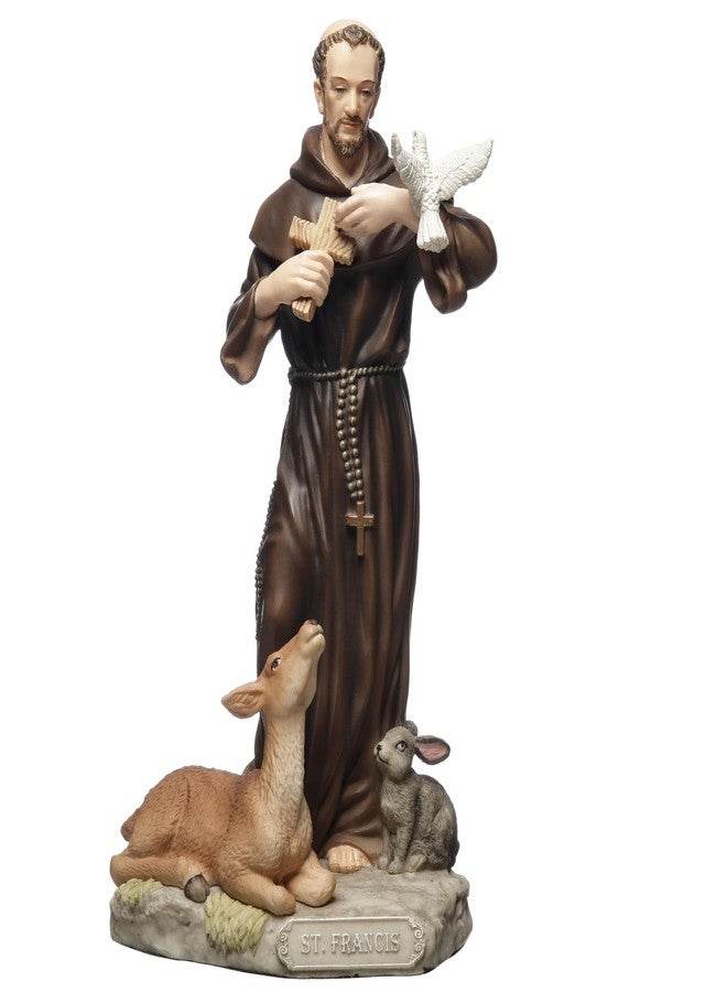 Veronese Design 6 1/8 Inch Saint Francis of Assisi Polyresin Hand Painted Religious Collectible Figurine Sculpture - Image 1