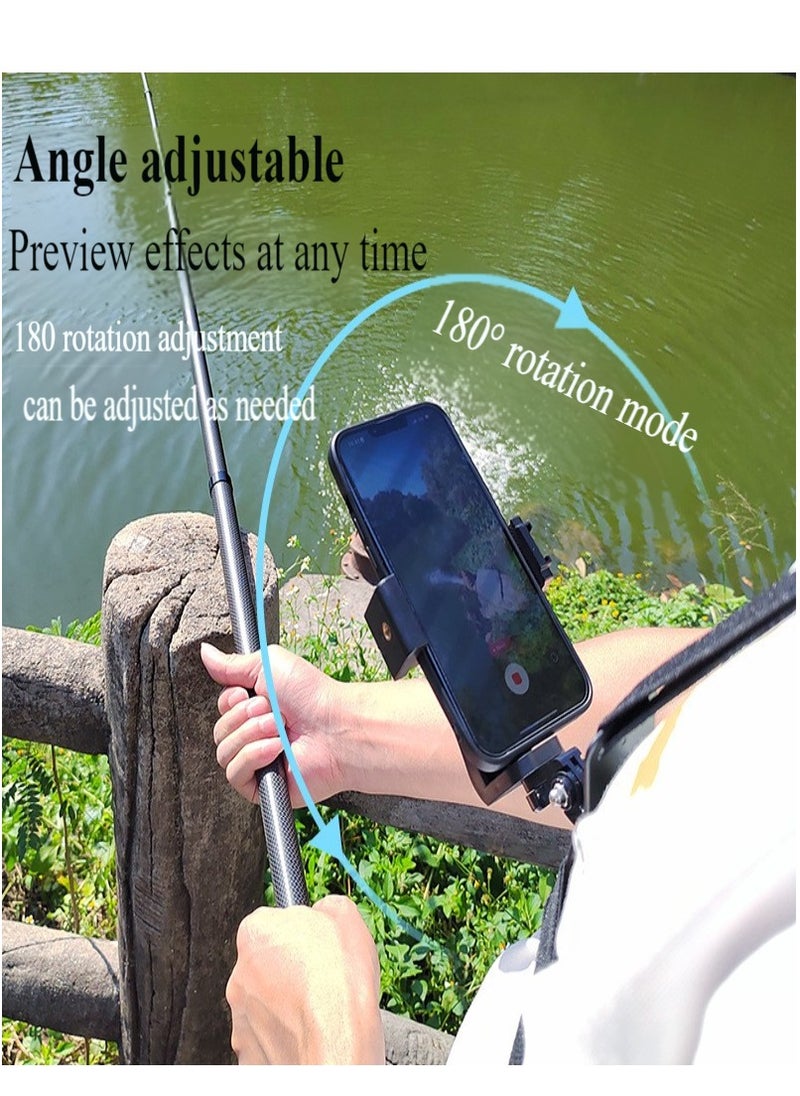 Healife Neck Selfie Stand Mobile Phone Video Vlog Necklace Collar Stand, Hands-Free Mobile Phone Neck Stand, Chest Shoulder Strap Strap Holder For Go Pro iPhone Android, Lazy Neck Brace Universal Neck Suspension Bracket Smartphone Selfie Tool Adjustable 4-6 inch Stand Compatible with iPhone, Hands-Free Adjustable Phone Neck Bracket Chest Bracket Video Recording  - Image 2