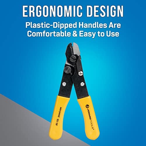 Jonard Tools Jonard JIC-125 Fiber Optic Stripper with Yellow Plastic Dipped Handle, 5-3/16" Length - Image 4